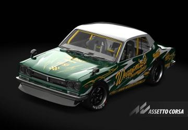 Мод Goodnight Lab - Nissan Skyline GT-R Hako версия 1.0 для Assetto Corsa