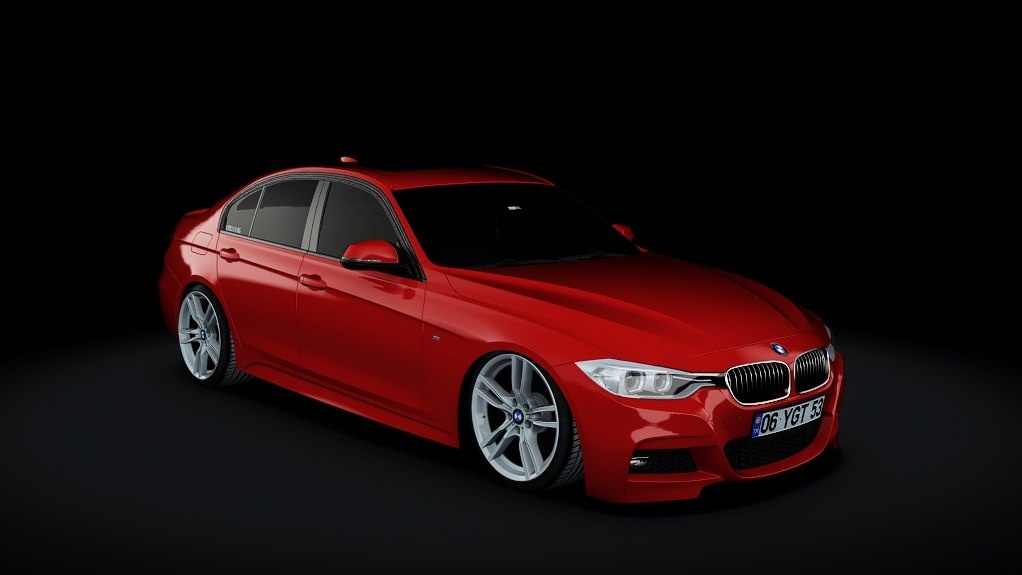 Мод BMW F30 M-Sport 330i Pre-LCI v2.5.1 для Assetto Corsa