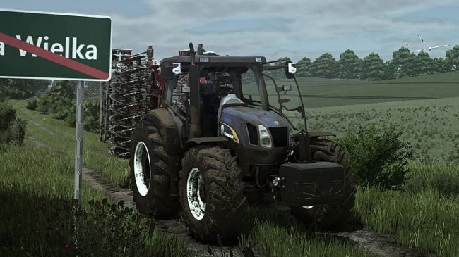 Мод New Holland T6000 v1.0.0.0 (1.19.x) ДЛЯ FARMING SIMULATOR 2025