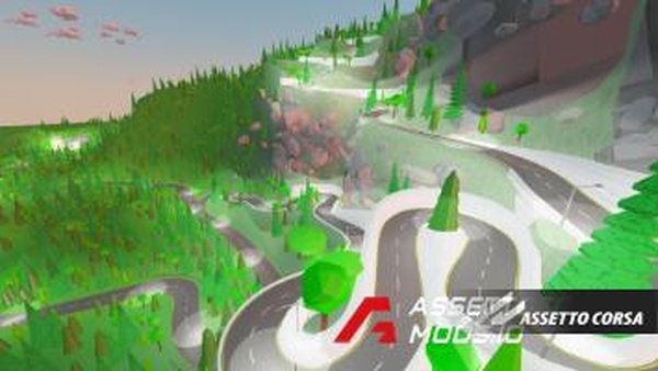 Kb3k__lowpoly_paradise версия 1.3 для Assetto Corsa