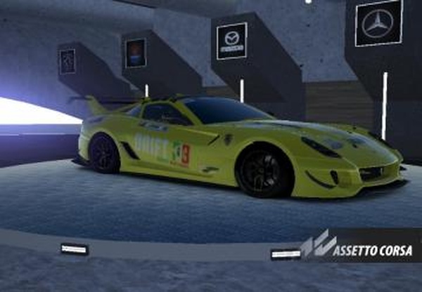 Мод Drift PB Nations Ferrari 599XX EVO Carlos Eduardo 2024 v1.0 для Assetto Corsa