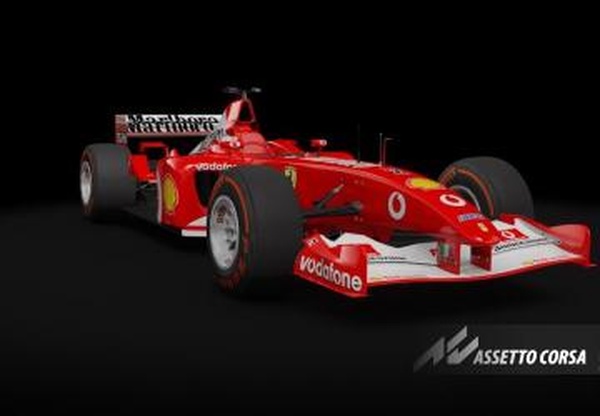 Мод Ferrari F2002 slicks версия 1.0 для Assetto Corsa