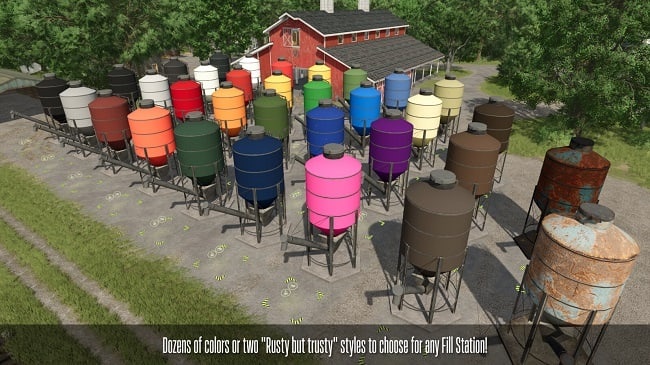 Мод Farm Fill Stations v1.1.0.0 (1.19.x) ДЛЯ FARMING SIMULATOR 2025