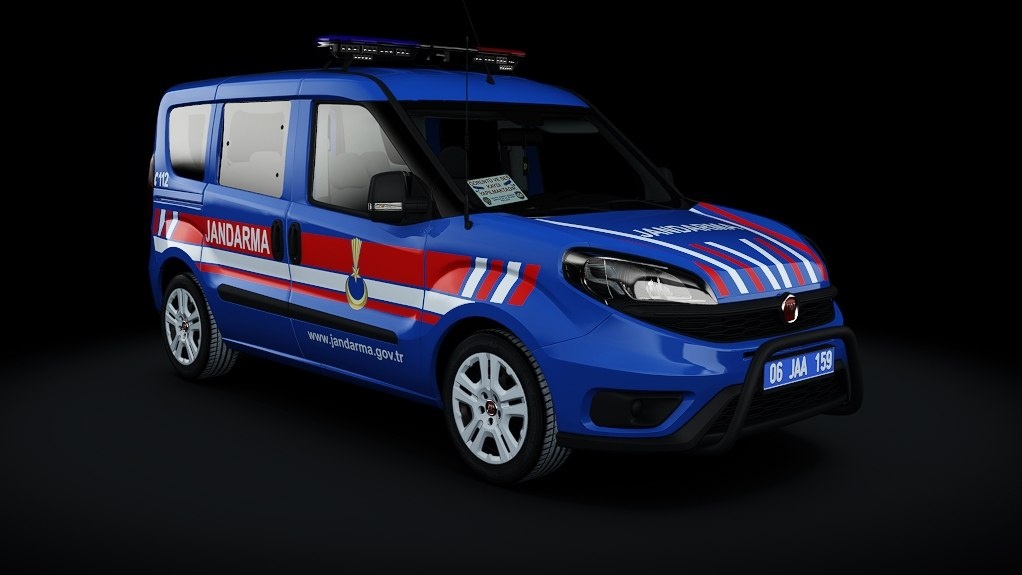 Мод Fiat Doblo (D4) 1.6 Multijet (Polis Aracı) v2.5.1 для Assetto Corsa