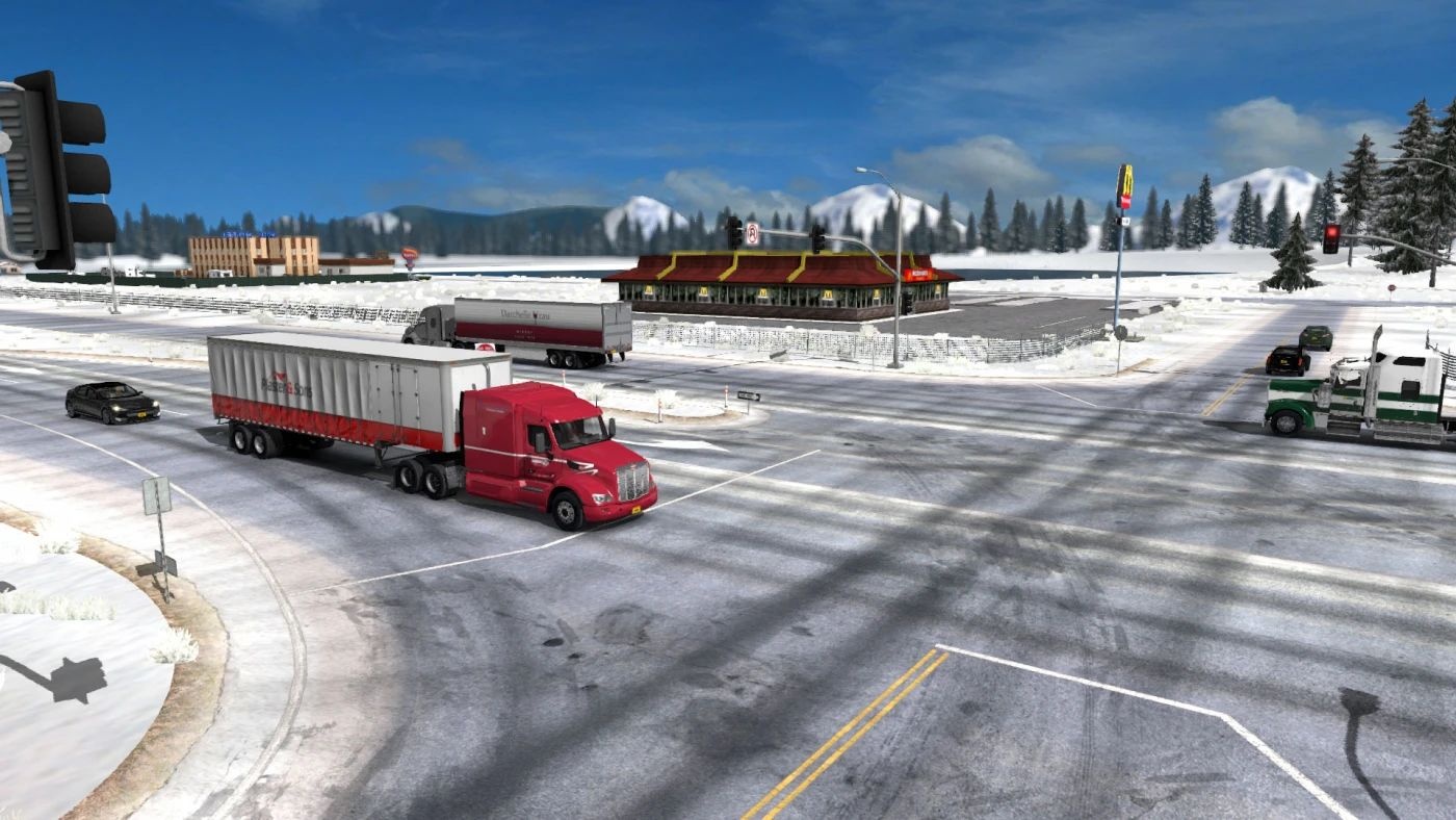 МОД Dalton and Elliot Highway Extreme Winter v1.59.2.0s ДЛЯ AMERICAN TRUCK SIMULATOR