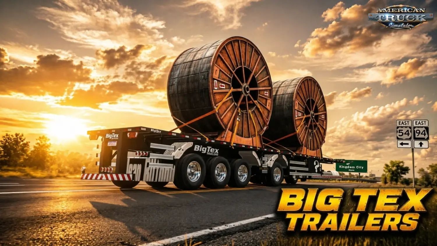 МОД Big Tex Trailers v2.0 ДЛЯ AMERICAN TRUCK SIMULATOR