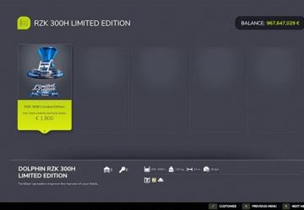 Мод RZK 300H Limited Edition версия 1.0.0.0 для Farming Simulator 2025
