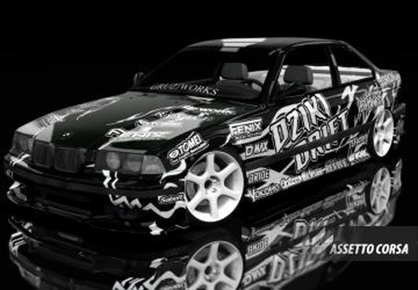 Мод Bmw e36 2.0 Turbo m50b20 Turbo версия 1.0 для Assetto Corsa