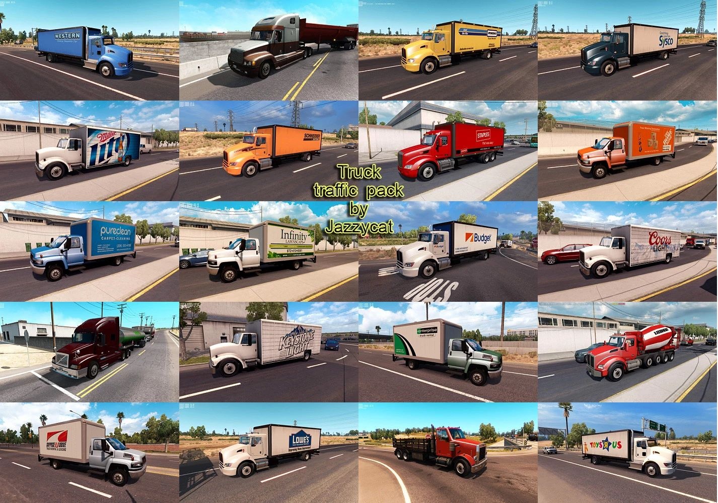МОД Truck Traffic Pack v3.5.13 ДЛЯ AMERICAN TRUCK SIMULATOR