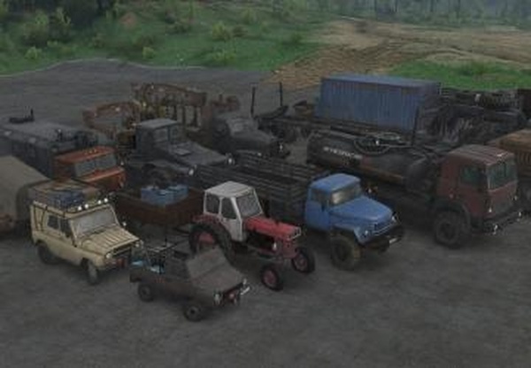 Мод Новые цвета дефолтных машин/прицепов/аддонов v1.2 для Spintires: MudRunner (v25.02.21)