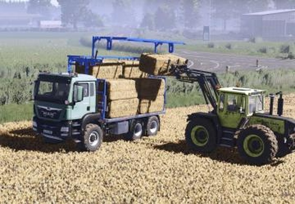 Мод MAN TGS Fliegl Bale Platform версия 1.0.0.0 для Farming Simulator 2025