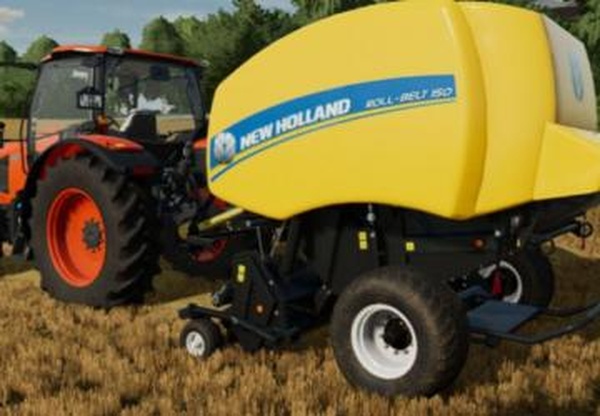 Мод New Holland Roll-Belt 150 версия 1.0.0.0 для Farming Simulator 2025