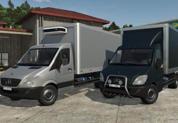 Мод Mercedes Sprinter Reefer версия 1.0.0.0 для Farming Simulator 2025