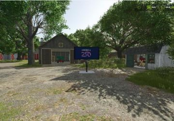 Мод America 250th Birthday Billboard версия 1.0.0.0 для Farming Simulator 2025