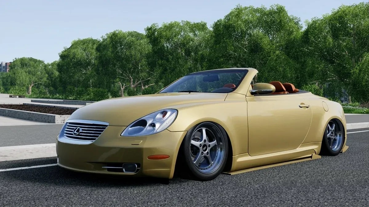 Мод Lexus SC430 2005-2010 v1.1 (0.38.x) ДЛЯ BEAMNG.DRIVE