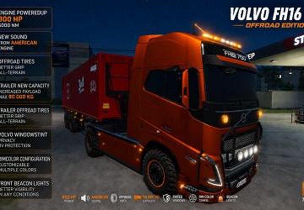 Мод Volvo FH16 PowerMagnum+ версия 1.0.0.0 для Farming Simulator 2025