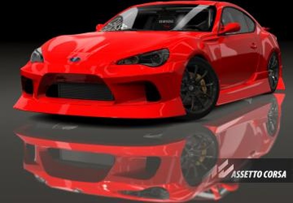 Мод CB Subaru BRZ версия 1.1 для Assetto Corsa