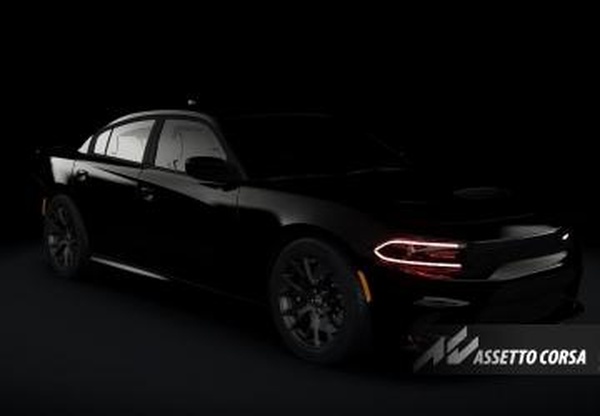 Мод Dodge Charger SRT Hellcat Murdered-out версия 1.0.1 для Assetto Corsa