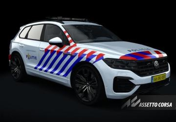 Мод Volkswagen TOUAREG R police версия 1.1 для Assetto Corsa