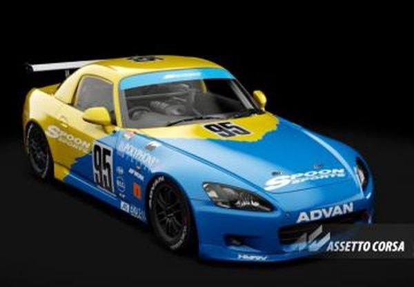 Мод Honda S2000 SPOON Super Taikyu 2001 версия VERSION 1 для Assetto Corsa