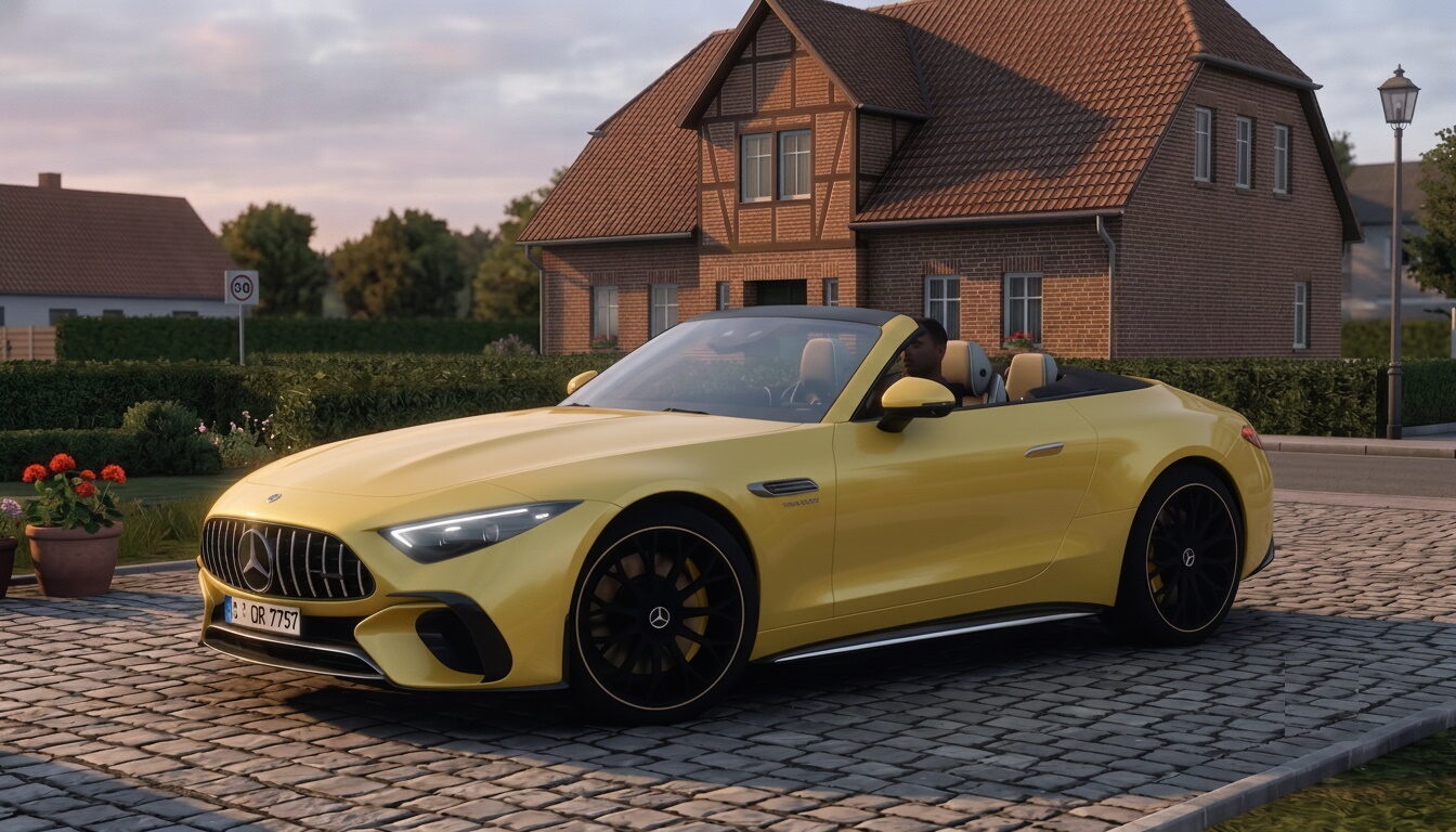 МОД 2023 Mercedes SL63 AMG v2.4 ДЛЯ EURO TRUCK SIMULATOR 2