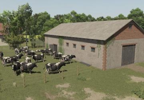 Мод Polish Cowshed With Pasture версия 1.0.0.0 для Farming Simulator 2025