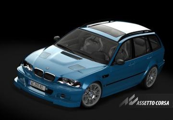 Мод bmw_e46_touring_m3_csl_gtr версия 1.0 для Assetto Corsa