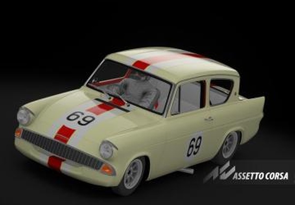 Мод Ford Anglia 105E Broadspeed версия 20240329 для Assetto Corsa