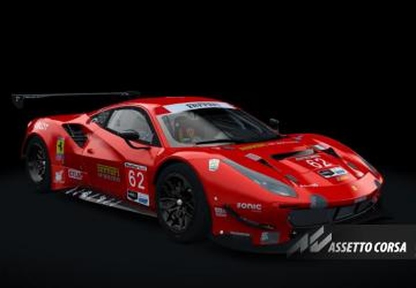 Мод Ferrari 488 EVO GTLM версия 1.0 для Assetto Corsa