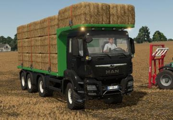 Мод MAN TGS 18.500 Flatbed Autoload версия 1.0.0.0 для Farming Simulator 2025