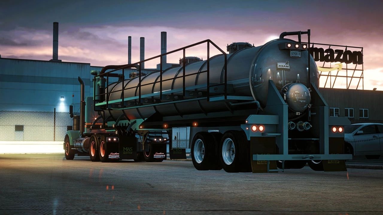 МОД MAS 130 BBL Vacuum Trailer v1.0 ДЛЯ AMERICAN TRUCK SIMULATOR
