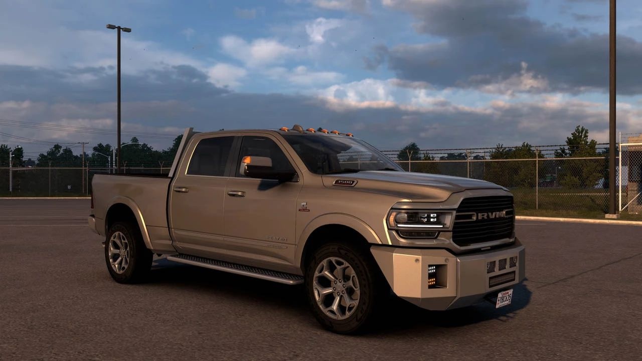 МОД Dodge RAM 3500 RVM v5.3 ДЛЯ AMERICAN TRUCK SIMULATOR