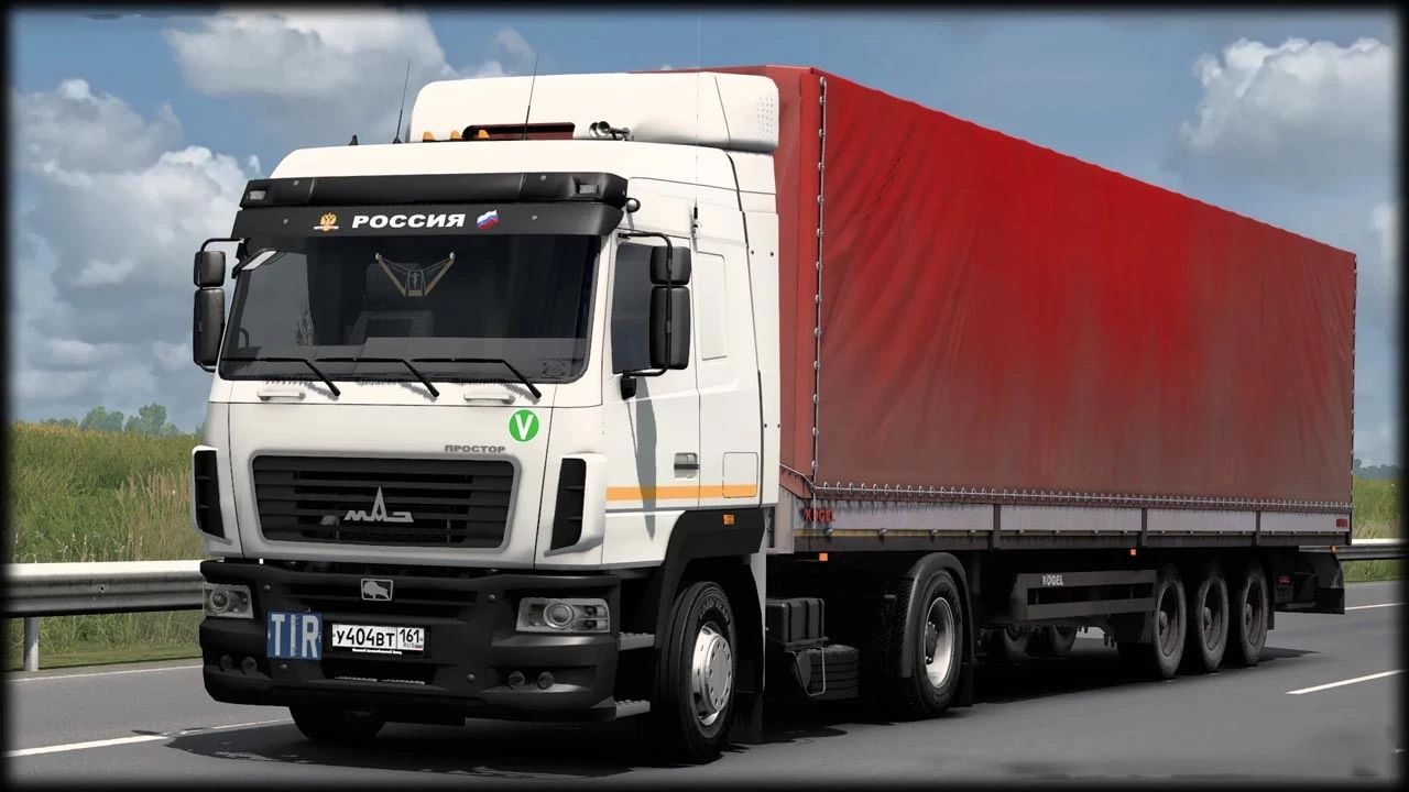 МОД МАЗ 5440E9 Простор Premium v1.60 ДЛЯ EURO TRUCK SIMULATOR 2
