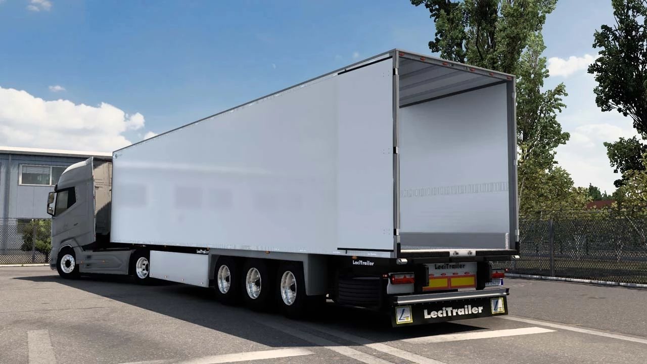 МОД Lecitrailer refrigerated semitrailer v1.60DAF 2021 Reworked v1.1.9 ДЛЯ EURO TRUCK SIMULATOR 2