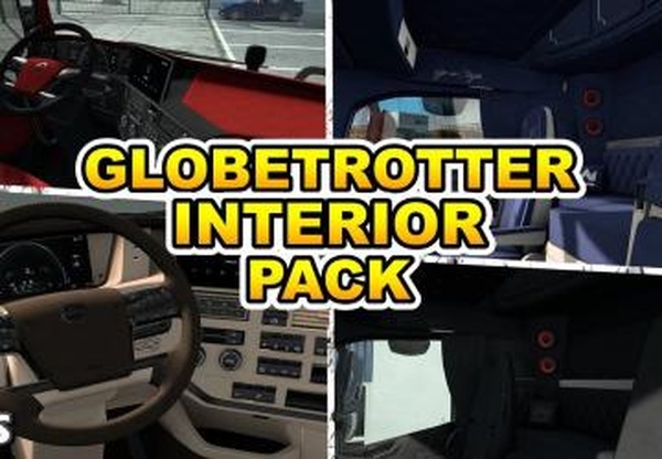 Мод Globetrotter Interiorpack for Volvo FH5 2021 v1.2 для Euro Truck Simulator 2 (v1.60.x)