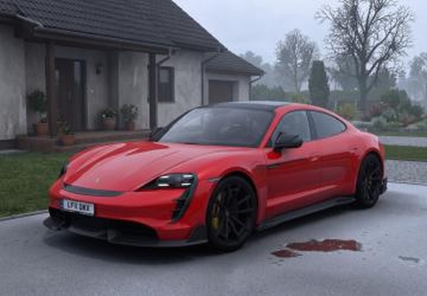 Мод Porsche Taycan Turbo S Mansory 2025 версия 1.1 для American Truck Simulator (v1.60.x)