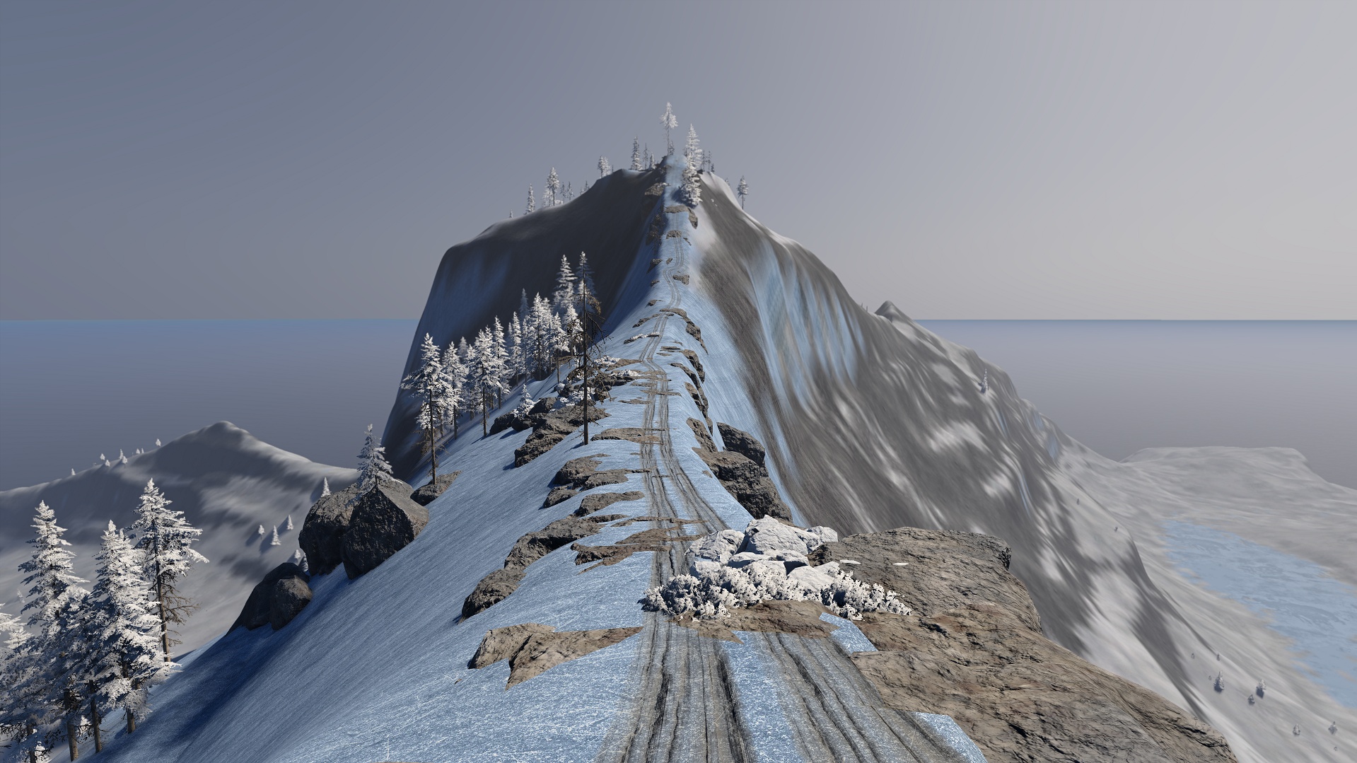 Мод Карта Ice Mountain Offroad v1.01 (0.39.x) ДЛЯ BEAMNG.DRIVE