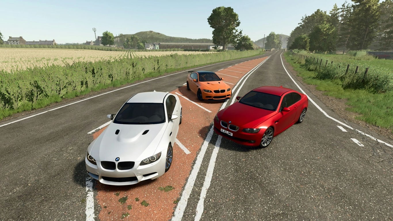 МОД BMW M3 E92 Coupe + Sedan v1.1.0.0 (1.21.x) ДЛЯ FARMING SIMULATOR 2025
