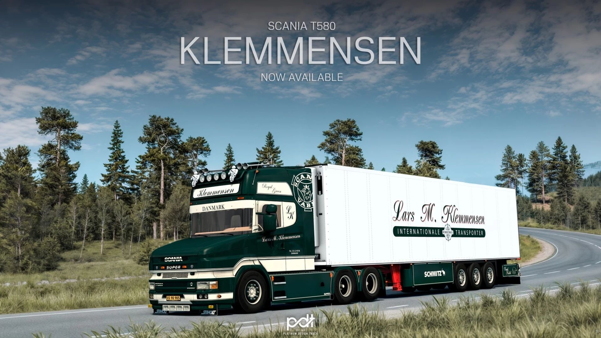 МОД Scania T580 Klemmensen & Trailer v12.0 ДЛЯ EURO TRUCK SIMULATOR 2