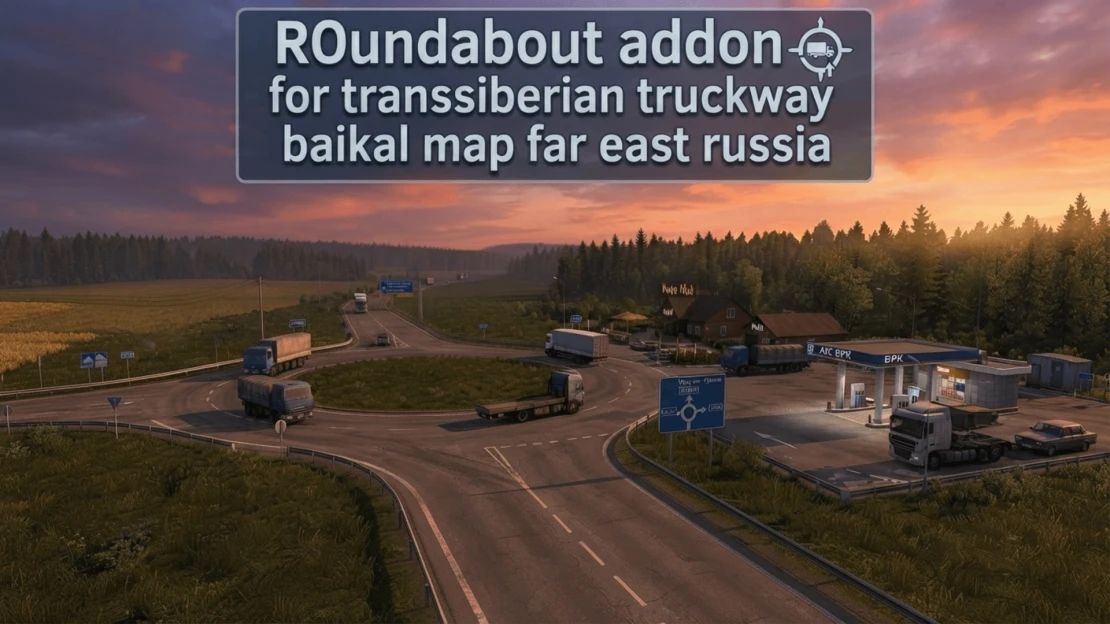 МОД Transsiberian Truckway / Baikal Map Addon v1.0 ДЛЯ EURO TRUCK SIMULATOR 2