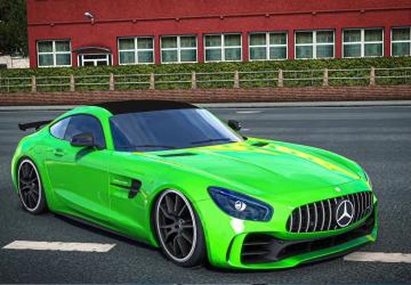 Мод Mercedes Benz AMG GT R 2017 версия 1.7 для Euro Truck Simulator 2 (v1.60.x)