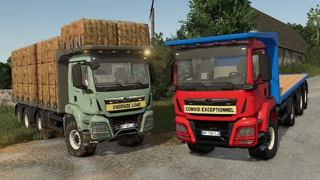 МОД MAN TGS 18.500 Flatbed Autoload v1.5.0.1 (1.21.x) ДЛЯ FARMING SIMULATOR 2025