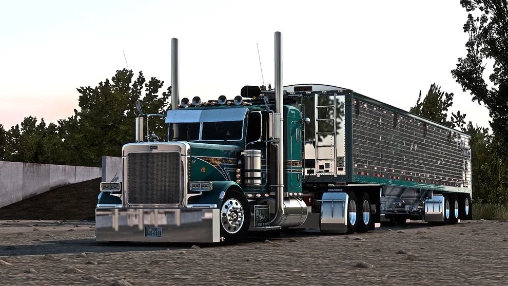 МОД Pizz 389 Peterbilt Megapack v1.60 ДЛЯ AMERICAN TRUCK SIMULATOR