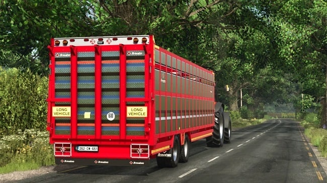 МОД Broughan 28 Ft Animal Trailer v1.0.0.0 (1.21.x) ДЛЯ FARMING SIMULATOR 2025
