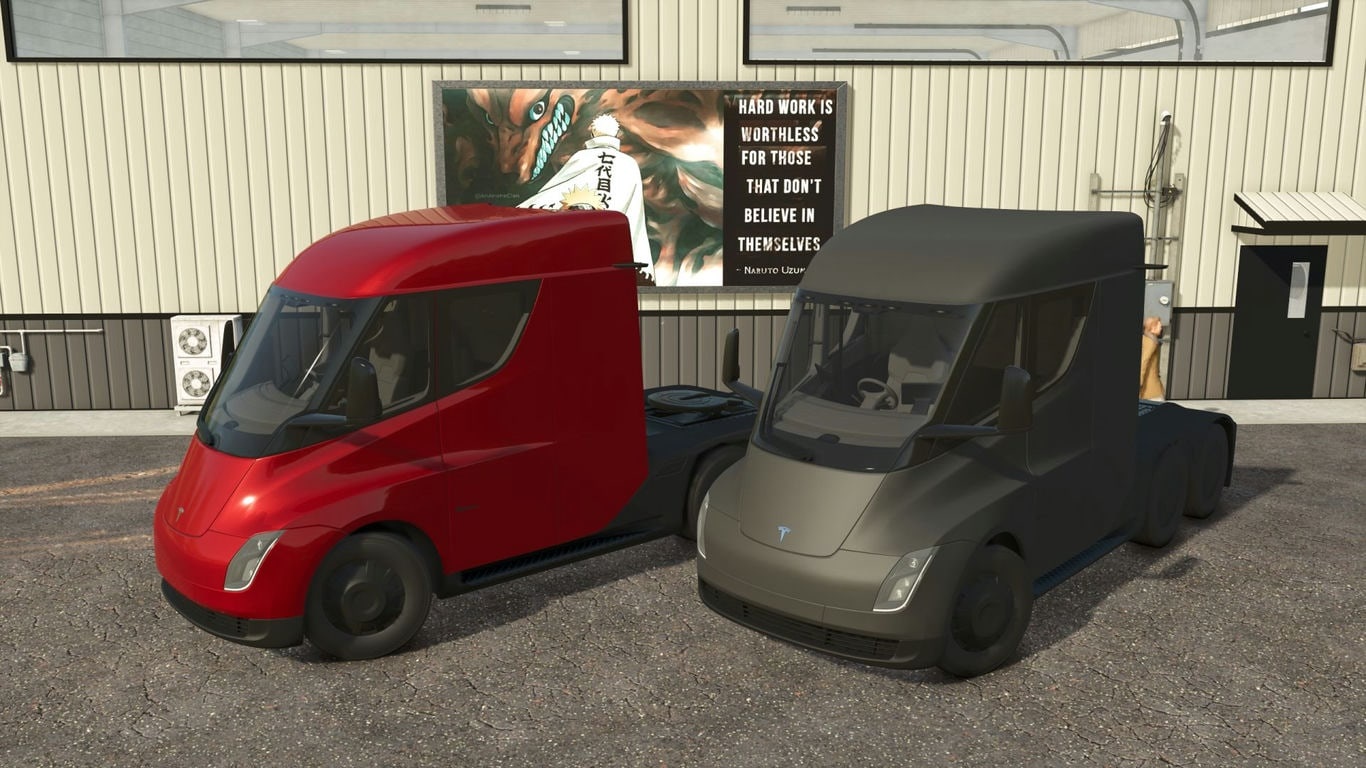 МОД Tesla Semi v1.0.0.0 (1.21.x) ДЛЯ FARMING SIMULATOR 2025