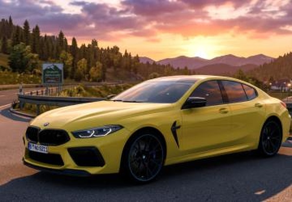 Мод BMW M8 G16 2022 версия 2.7.1 для Euro Truck Simulator 2 (v1.60.x)
