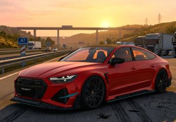 Мод Audi RS 7 Mansory 2025 версия 1.2 Fix для Euro Truck Simulator 2 (v1.60.x)