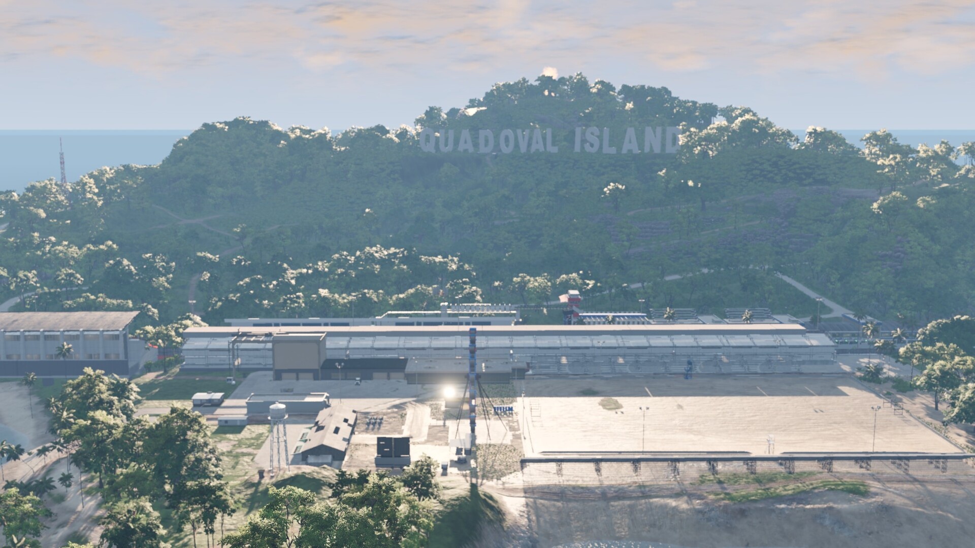 Мод Карта Quadoval Island Super Speedway v2.01 (0.39.x) ДЛЯ BEAMNG.DRIVE