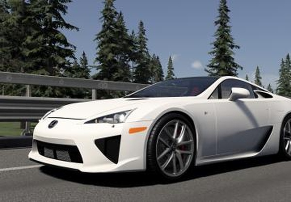 Мод Lexus LFA версия 2.1 Fix для BeamNG.drive (v0.39.x)
