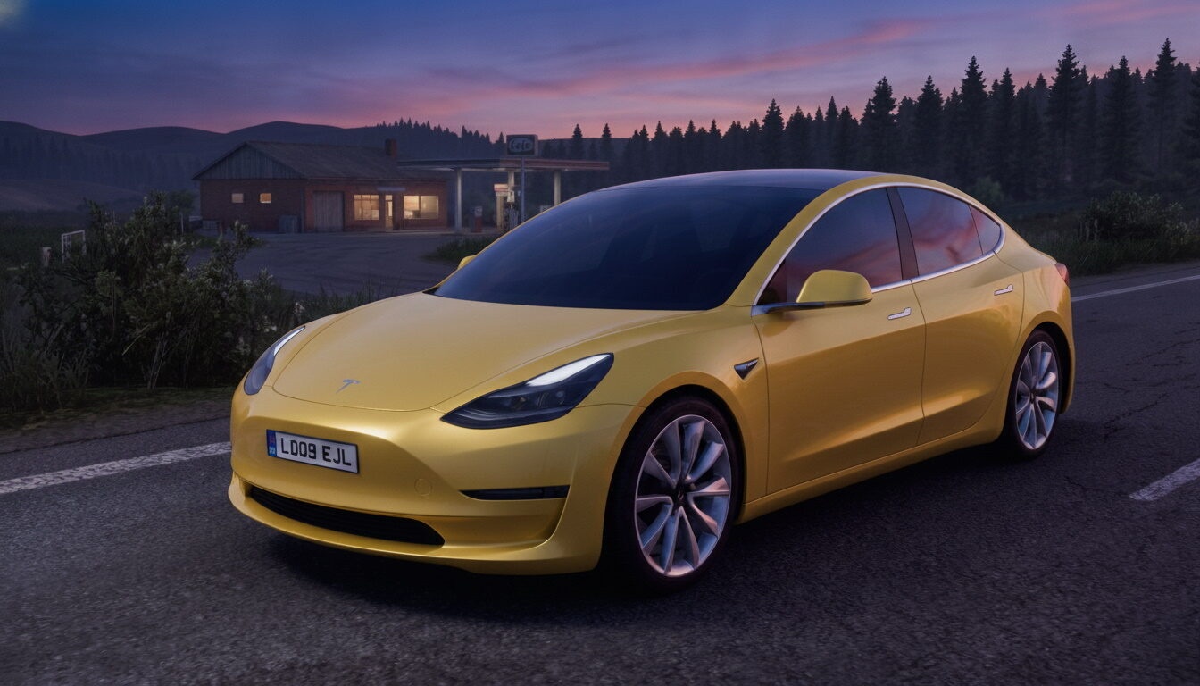 МОД Tesla Model 3 Performance v1.3.1 ДЛЯ EURO TRUCK SIMULATOR 2
